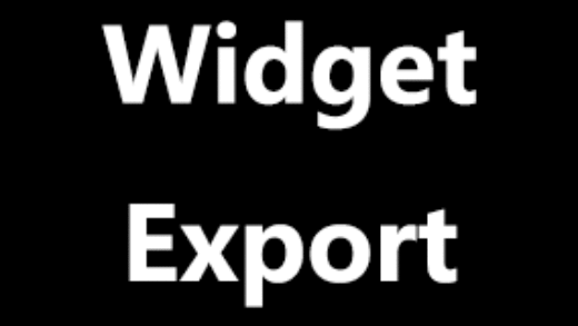 WidgetExport
