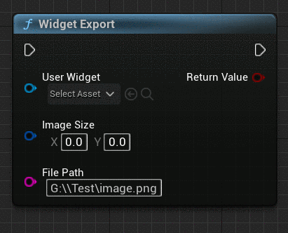[Unreal Engine] DT Widget Export Plugin description – Export the User Widget as a PNG image