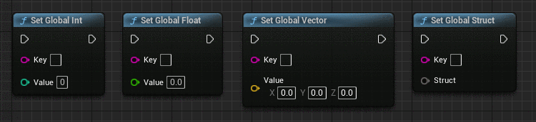 [Unreal Engine] DTGlobalVariable Plugin description, blueprint global variable access, settings.