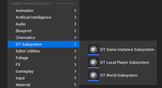UE 虚幻引擎 【DT Subsystem】 蓝图子系统插件说明